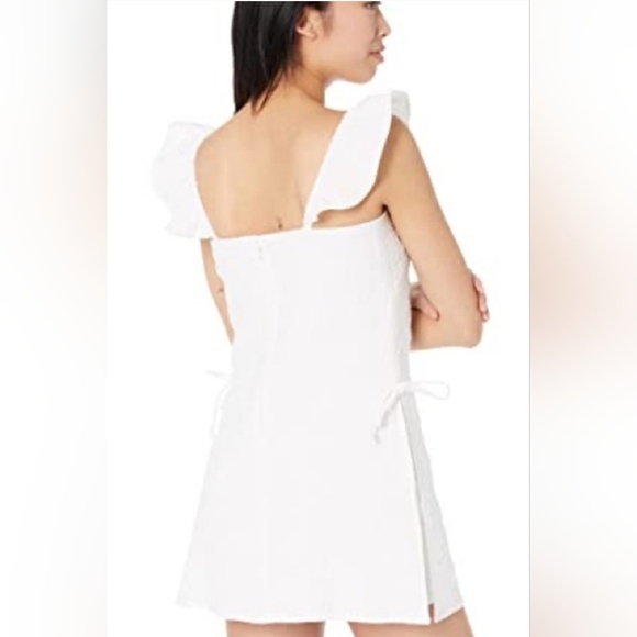 LILLY PULITZER Zoya Romper White Pineapple Pucker Jacquard PERFECT SHAPE Sz8 - Picture 3 of 9